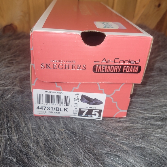 Womens Skechers (44731) Cleo Sherlock Black/gray  Flats Women's Sz 7.5 - Picture 8 of 9